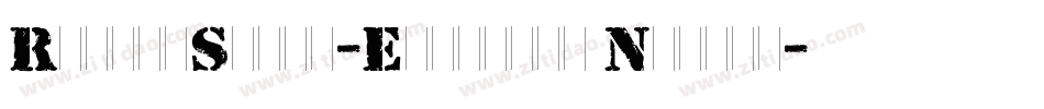 RubberStamp-Extended Normal字体转换